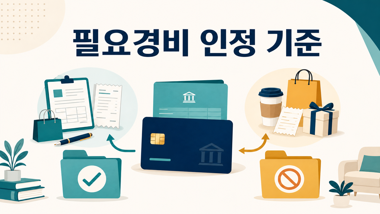 사업자 통장에서 쓴 돈은 모두 비용처리될까? 필요경비 인정 기준 정리