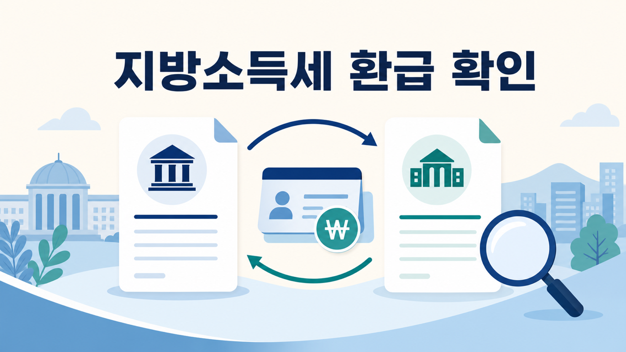 소득세 환급 후 개인지방소득세도 자동 환급될까? 확인 방법 정리