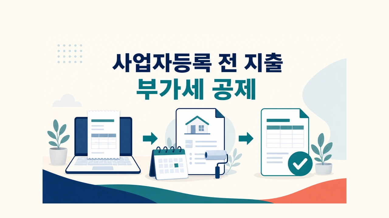 사업자등록 전 산 노트북·인테리어 비용, 부가세 매입세액공제 받을 수 있을까?